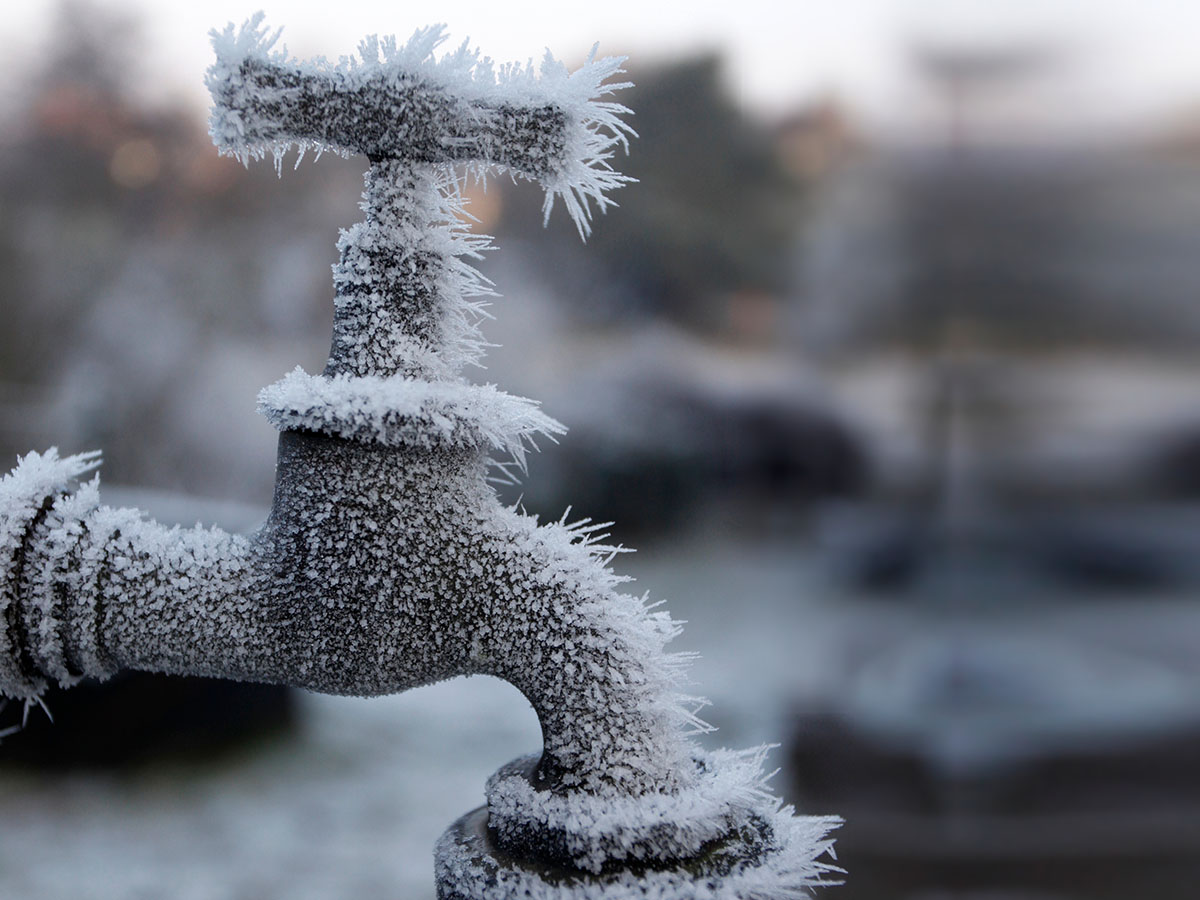 frozen faucet