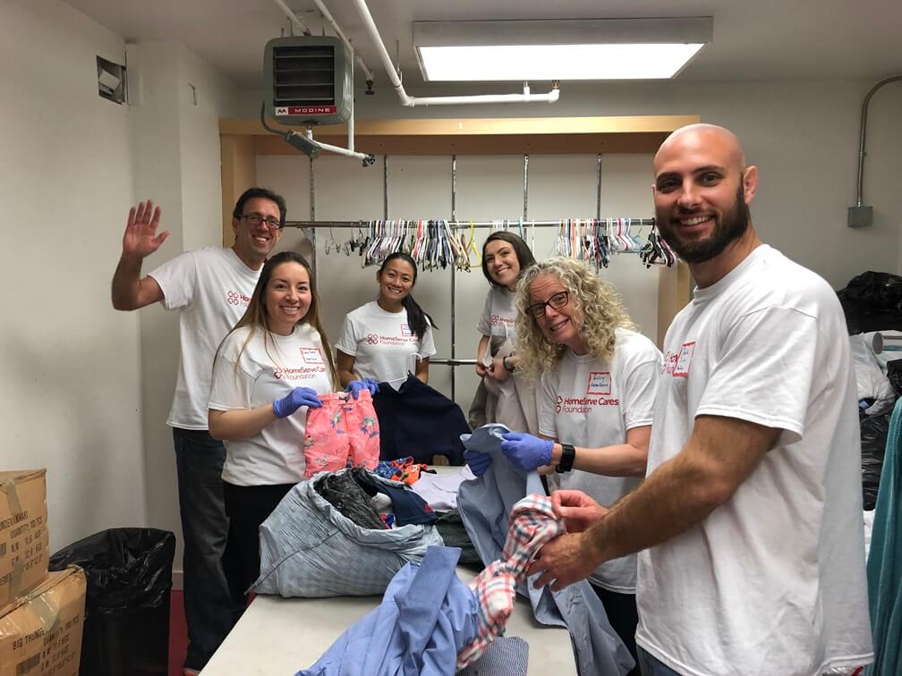 HomeServe employees volunteering in the community